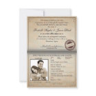 Vintage Passport Invitation