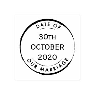 Vintage Passport Wedding Stamp