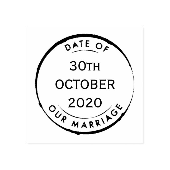 Vintage Passport Wedding Stamp (Imprint)