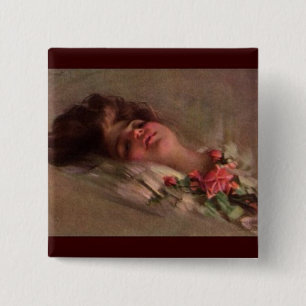 Vintage Past Time Sweetheart Boileau Button