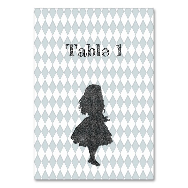 Vintage pastel Alice in Wonderland Card  (Front)