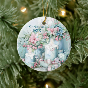 Vintage Pastel Christmas Ornament