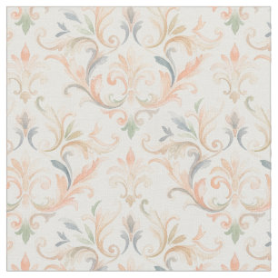 Vintage Pastel Classic Ornate Damask MH26 Fabric