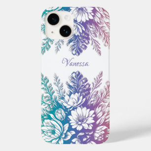 Vintage Pastel Colourful Floral Design Case-Mate iPhone 14 Case