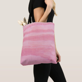 Vintage Pastel Pink Coral Wood Effect Design Tote Bag