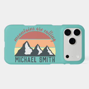 Vintage pastels mountains are calling monogram sky