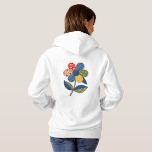 Vintage Patchwork Flower Aesthetic Hoodie