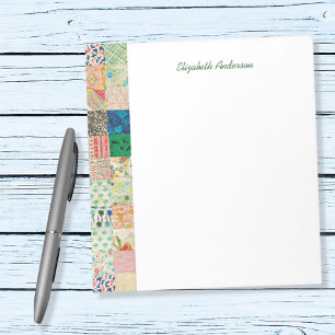 Vintage Patchwork Quilt Border Note Pad