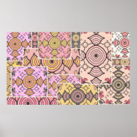 Vintage patchwork quilt pattern. Vintage decorativ