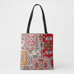 vintage patchwork quilt pattern. Vintage decorativ Tote Bag