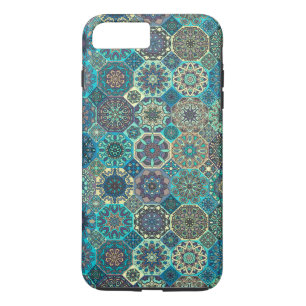 Vintage patchwork with floral mandala elements iPhone 8 plus/7 plus case