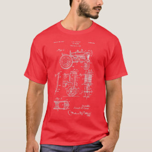 Vintage Patent Print 1957 Toy Farm Tractor T-Shirt