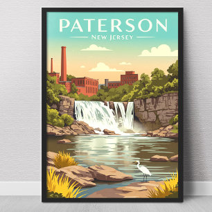 Vintage Paterson New Jersey Poster