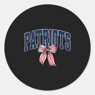 Vintage patriot vintage design men women kids classic round sticker