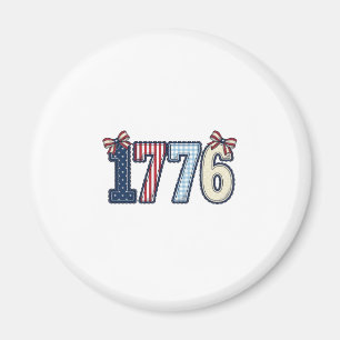 Vintage Patriotic 1776 Ribbon Shirt Design_1 Magnet