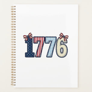 Vintage Patriotic 1776 Ribbon Shirt Design_1 Planner