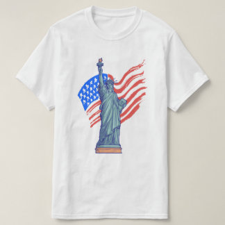 Vintage Patriotic 4th of July Design T-Shirt