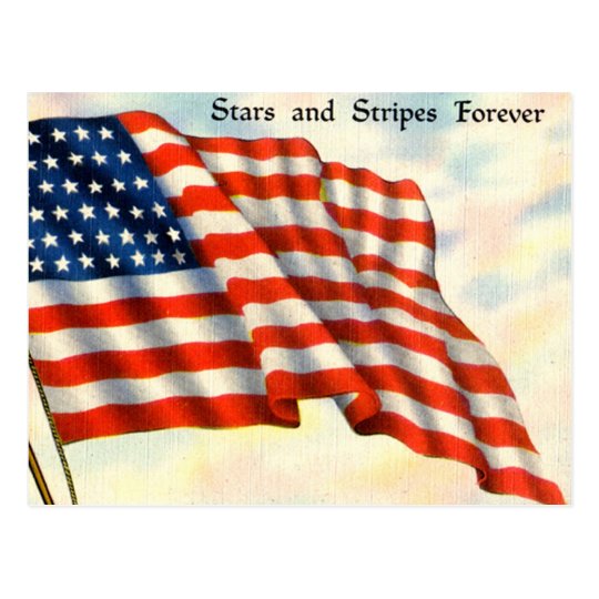 Vintage Patriotic 4th of July Postcard