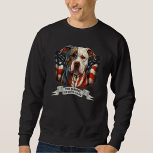 Vintage Patriotic American Pit Bull Terrier Sweatshirt