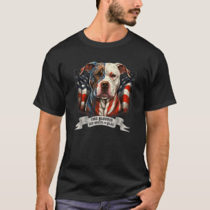 Vintage Patriotic American Pit Bull Terrier T-Shirt