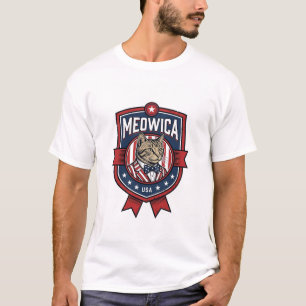 Vintage Patriotic Cat Meowica USA Shirt Design_1