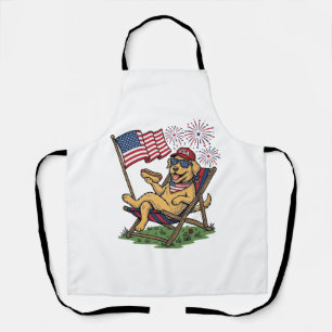 Vintage Patriotic Cats USA Shirt Design (2)_1 Apron