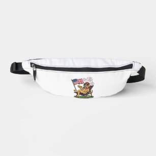 Vintage Patriotic Cats USA Shirt Design (2)_1 Bum Bags
