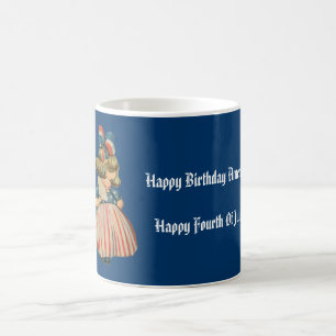 Vintage Patriotic Cutie Coffee Mug