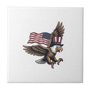 Vintage Patriotic Eagle Flag Shirt Design_1 Tile