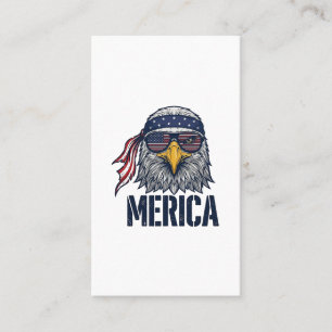 Vintage Patriotic Eagle Merica Shirt Design_1 Business Card