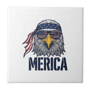Vintage Patriotic Eagle Merica Shirt Design_1 Tile
