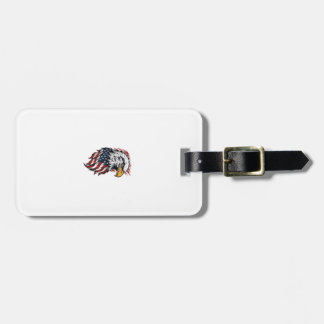 Vintage Patriotic Eagle Vector Shirt Design_1 Luggage Tag