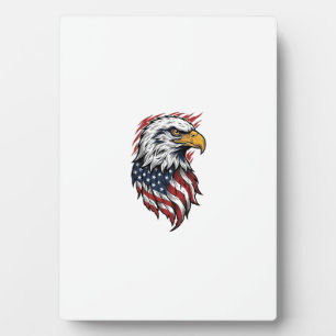 Vintage Patriotic Eagle Vector Shirt Design_1 Plaque