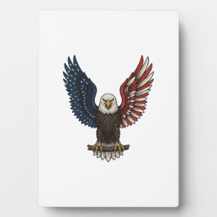 Vintage Patriotic Eagle Vector Shirt Design_1 Plaque