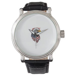 Vintage Patriotic Eagle Vector Shirt Design_1 Watch