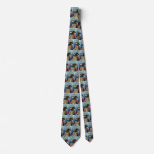 Vintage Patriotic Fourth of July, Eagle with Stars Tie