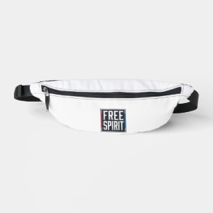 Vintage Patriotic Free Spirit Box Graphic Design_1 Bum Bags