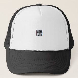 Vintage Patriotic Free Spirit Box Graphic Design_1 Trucker Hat