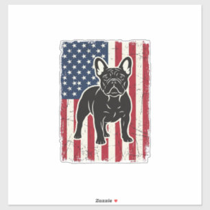 Vintage Patriotic French Bulldog Flag Shirt_1