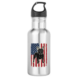 Vintage Patriotic French Bulldog Flag Shirt_1 532 Ml Water Bottle