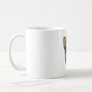 Vintage Patriotic French Bulldog Vector Art_1 Coffee Mug