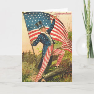 Vintage Patriotic Greeting Card