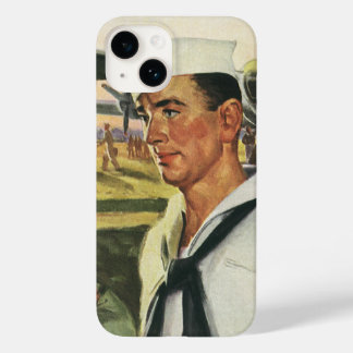 Vintage Patriotic Heroes, Military Men in Uniform Case-Mate iPhone 14 Case
