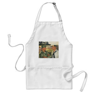 Vintage Patriotic Heroes, Military Personnel Standard Apron