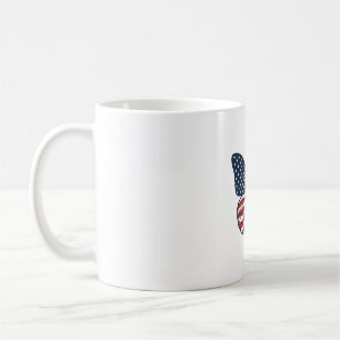 Vintage Patriotic Peace Butterfly Vector Art_1 Coffee Mug