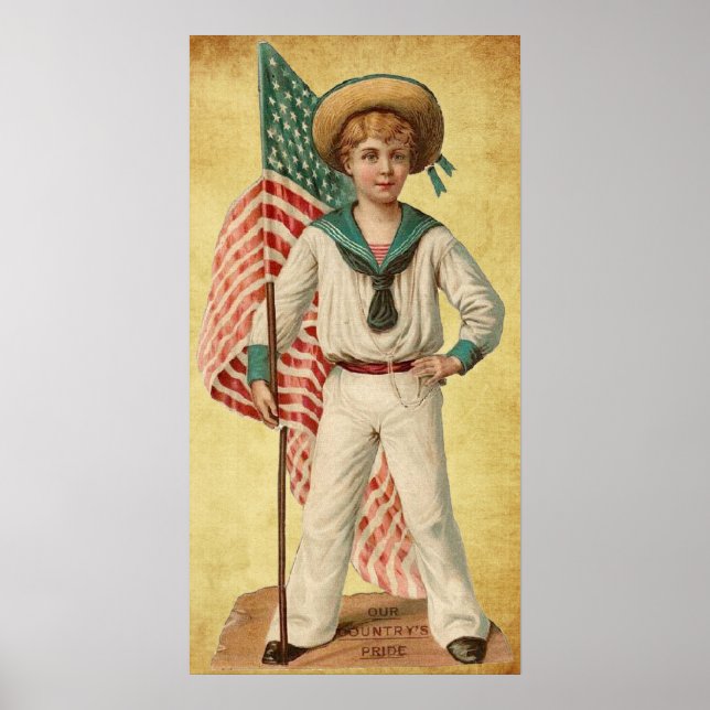 vintage patriotic Poster (Front)