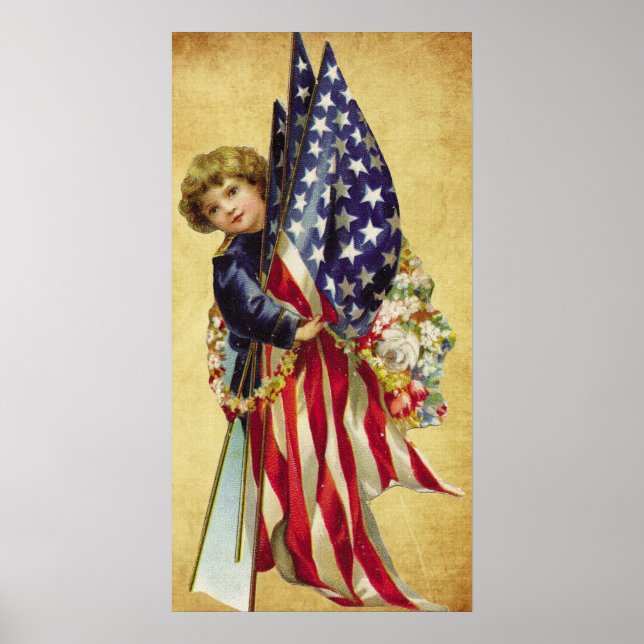 vintage patriotic Poster (Front)