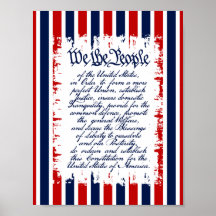 Vintage Patriotic Poster - We The People