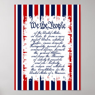 Vintage Patriotic Poster - We The People
