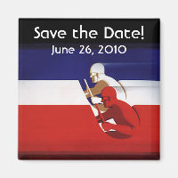 Vintage Patriotic Race Car Drivers, Save the Date!